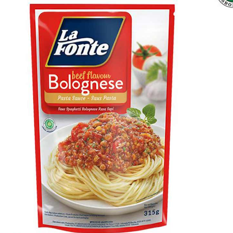 La Fonte Pasta Saus Bolognese/Carbonara 315g