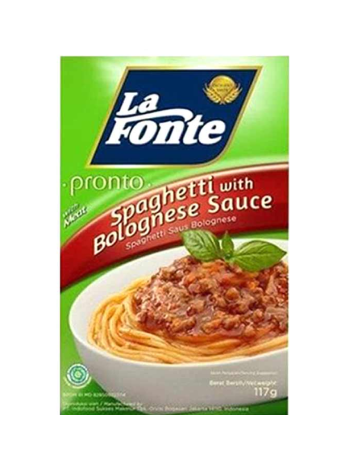 La Fonte Spaghetti Bolognese/Chicken Sauce 117gr