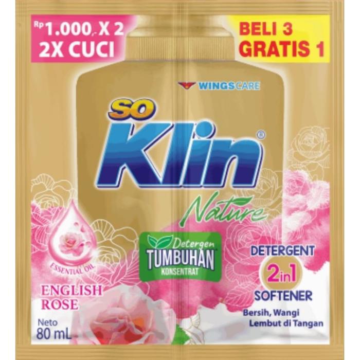 So Klin Liq English Rose 16x80ml