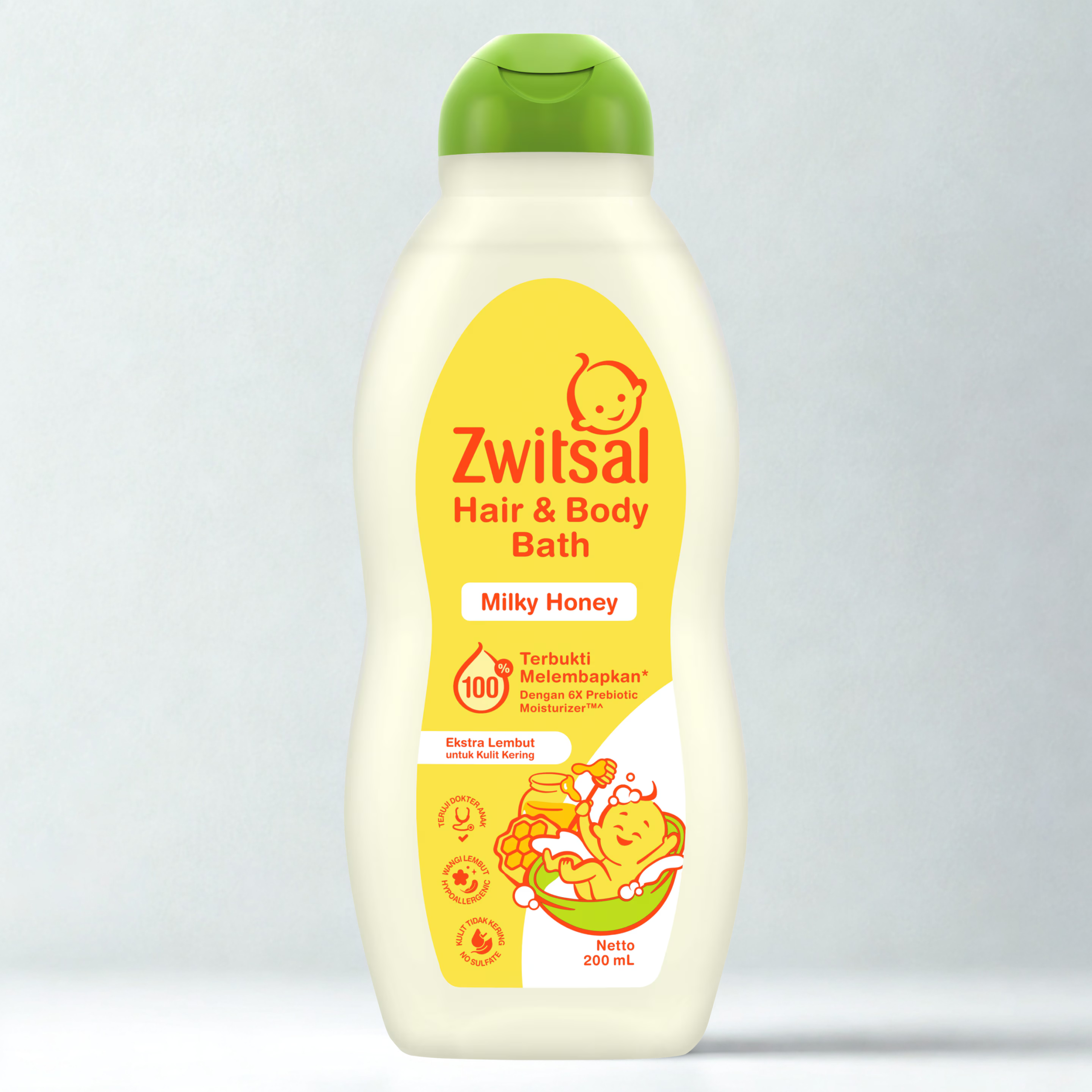 Zwitsal H&B Milky Honey 200ml