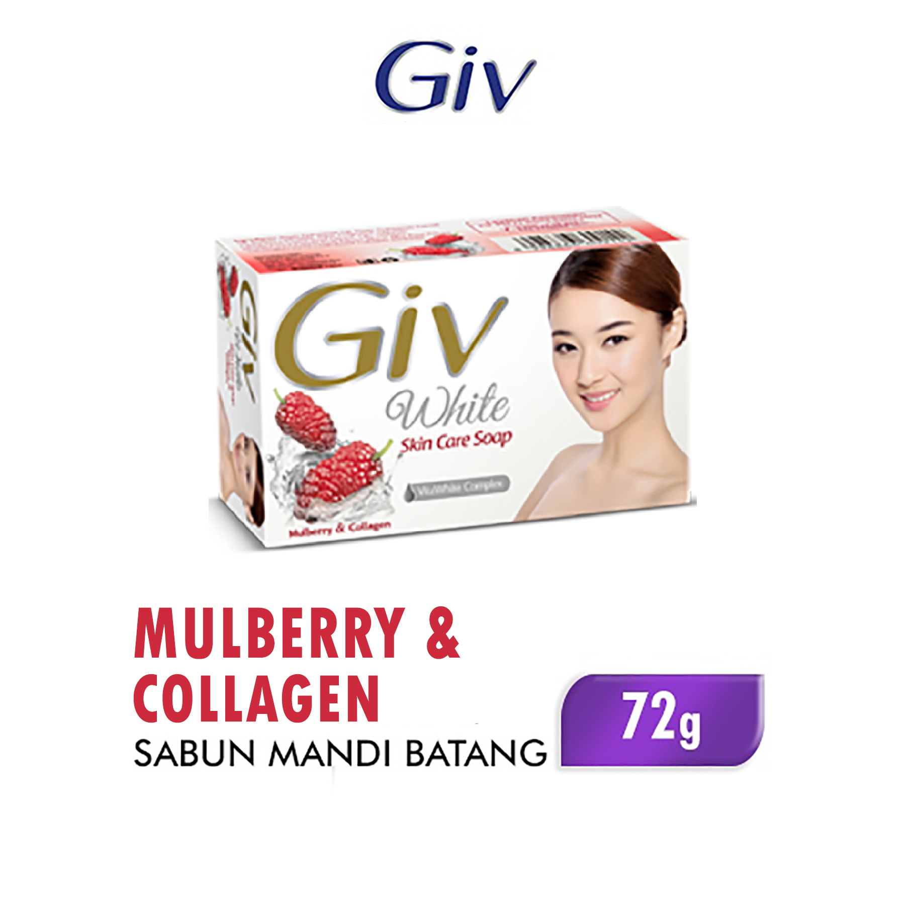 Giv White Soap Mulberry 72g