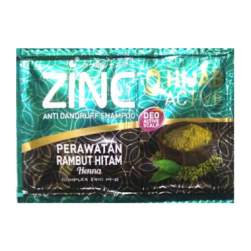 Zinc Shp Hijab Perawatan Rambut Hitam 12x10ml