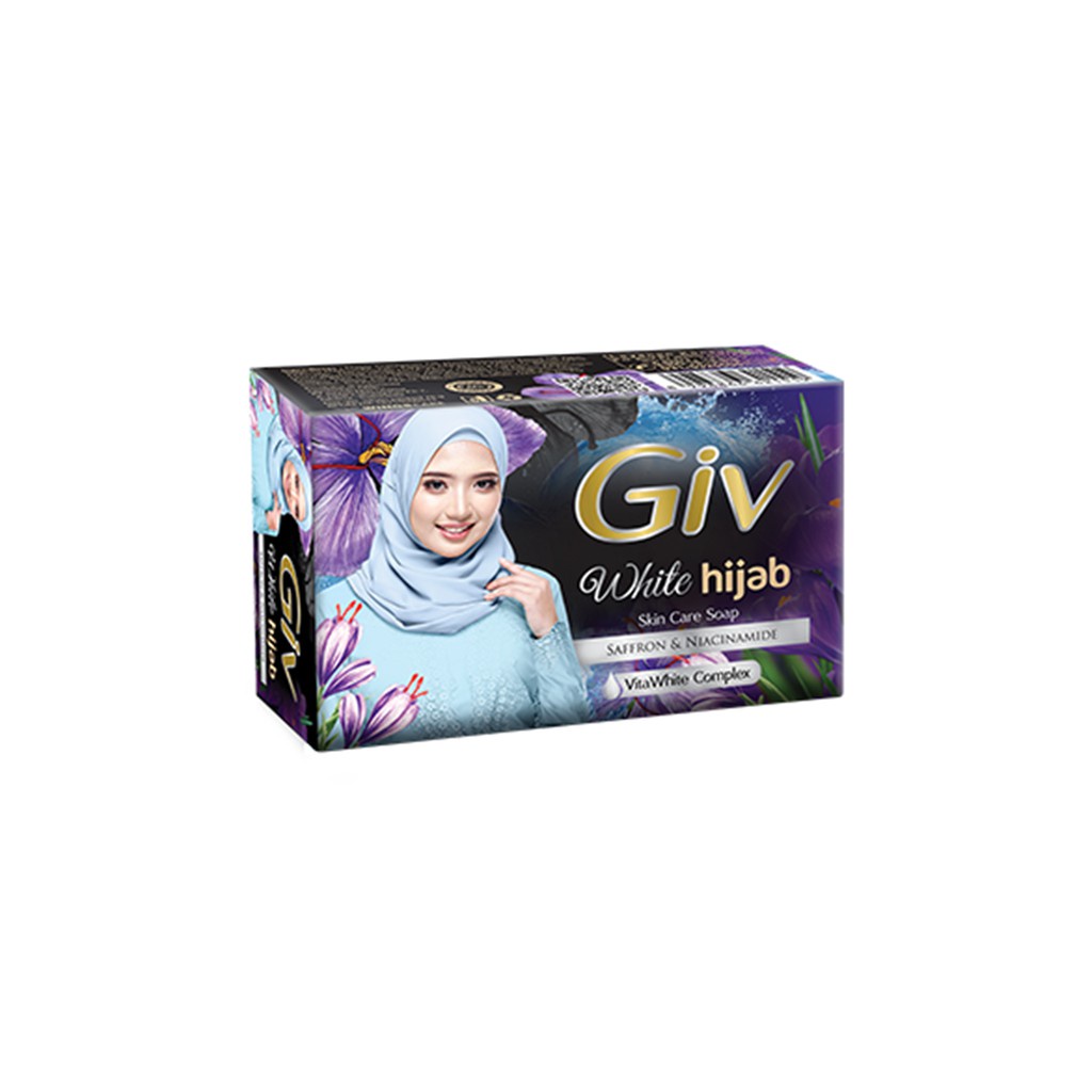 Giv White Hijab SAffron 72gr