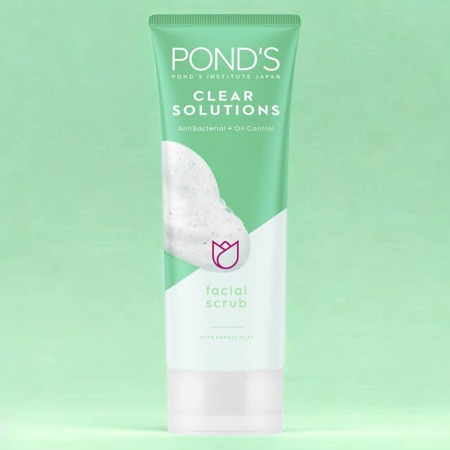 Ponds Clear Solutions Facial Scrub 100gr