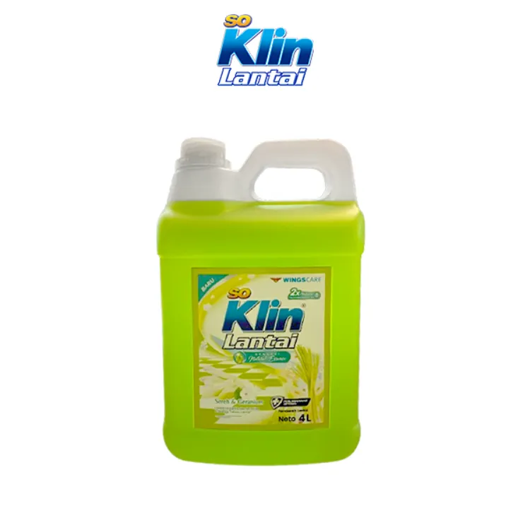 Soklin Lantai Sereh & Geranium 4L