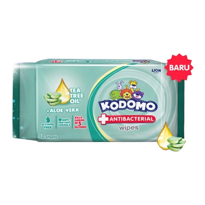 Kodomo Wet Wipes Antibac Bag 50