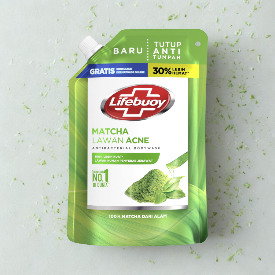 Lifebuoy Body Wash Matcha Green Tea Ref 400ml