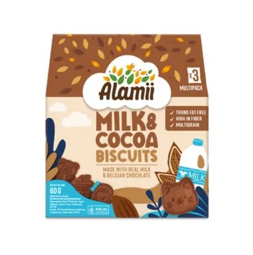 Alamii Biscuit Milk & Cocoa 60g