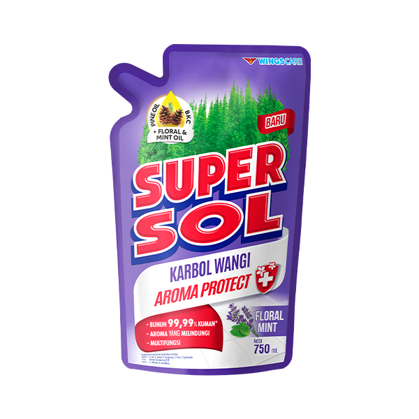 Super Sol Carbol Floral Mint 750ml