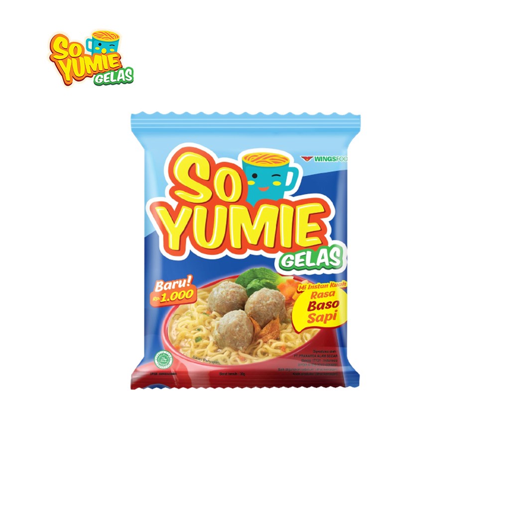 So Yumie Gelas Rasa Bakso 10x30g
