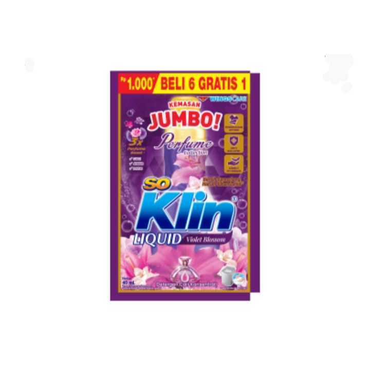 Soklin Violet Jumbo Sachet 24x40ml
