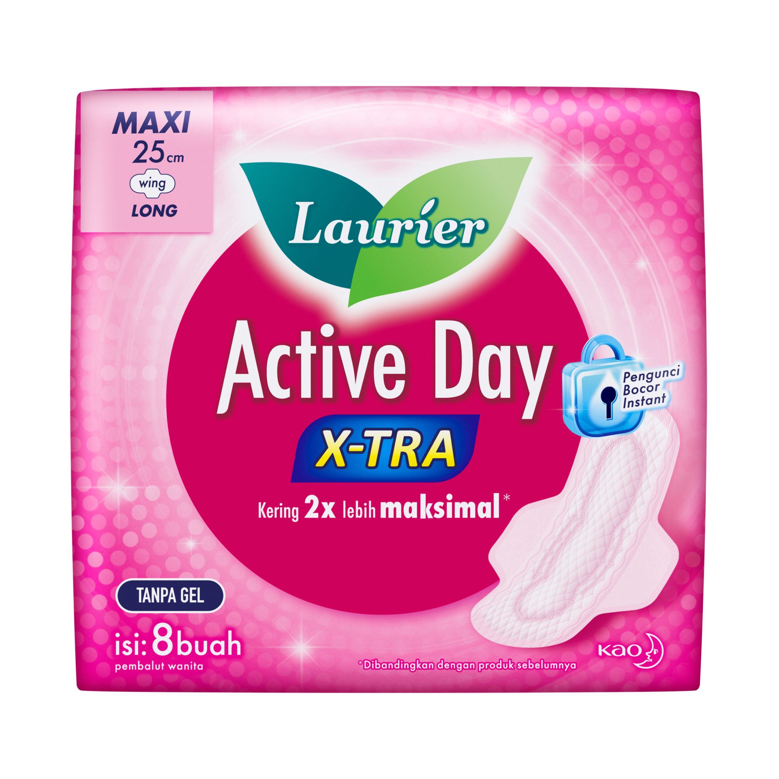 Laurier Active Day X-Tra Long Wing 8s