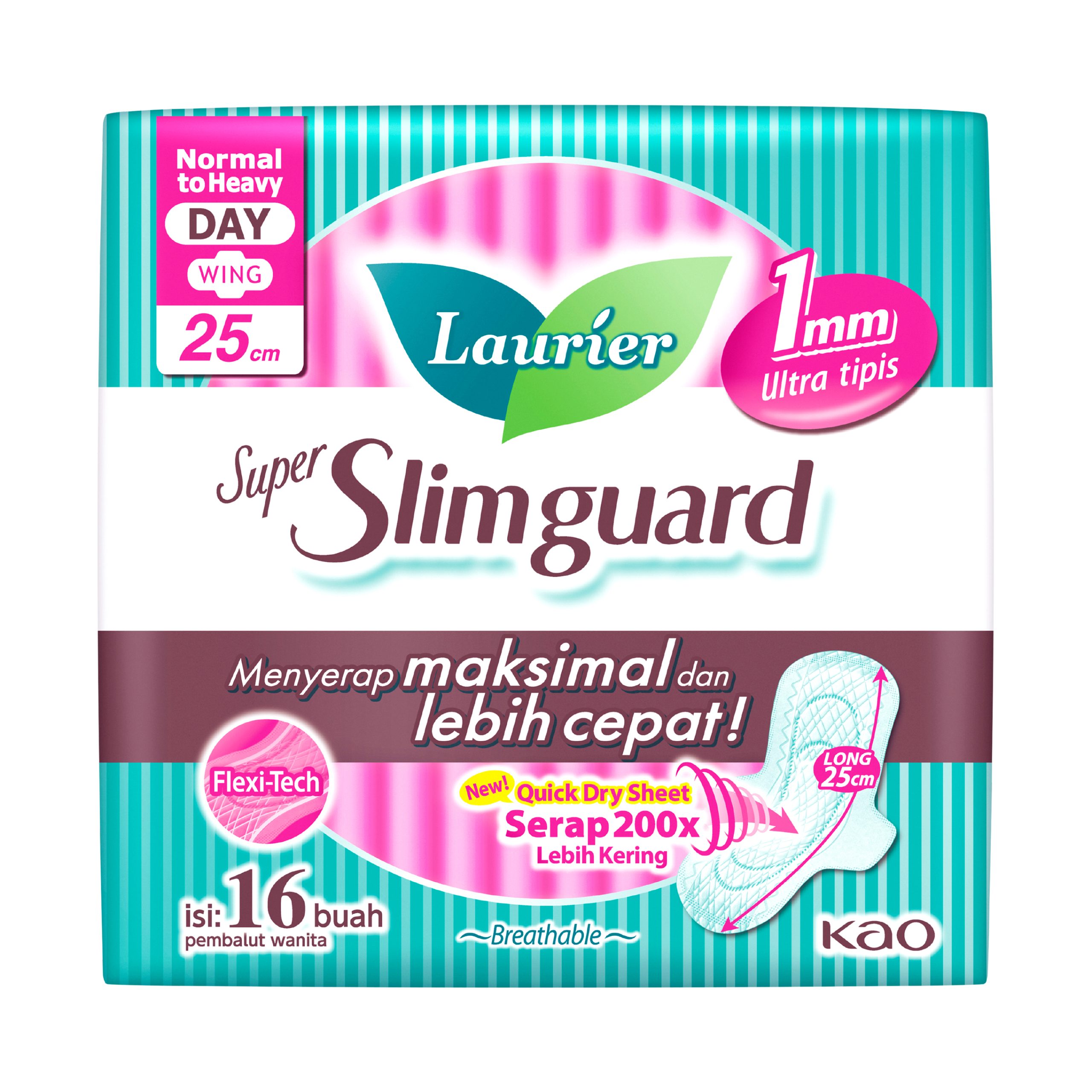 Laurier Super Slim Guard 25cm 16s
