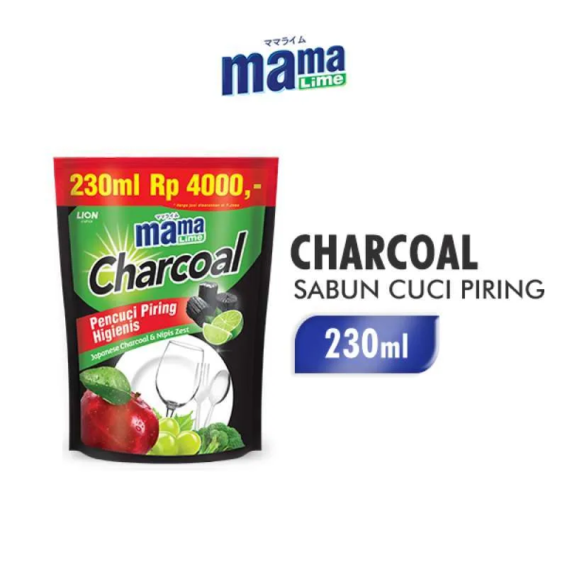 Mama Lime Charcoal Pch 230ml