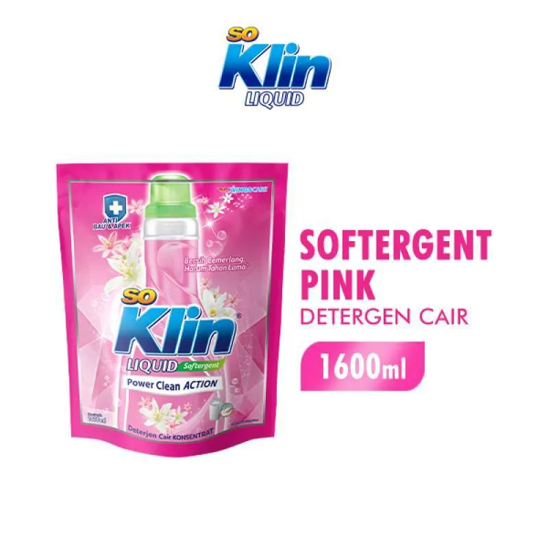 Soklin Liq Softergent Pouch 1600ml