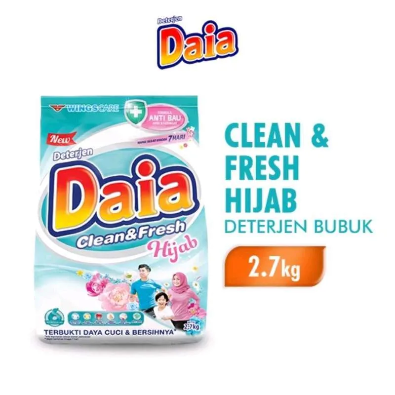 Daia Powder Det Clean & Fresh 2.7kg
