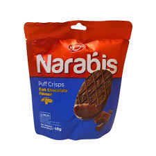 Narabis Puff Crisps Dark Chocolat 48g/snack