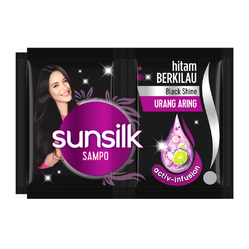 Sunsilk Shp Glossy Black 12x10g