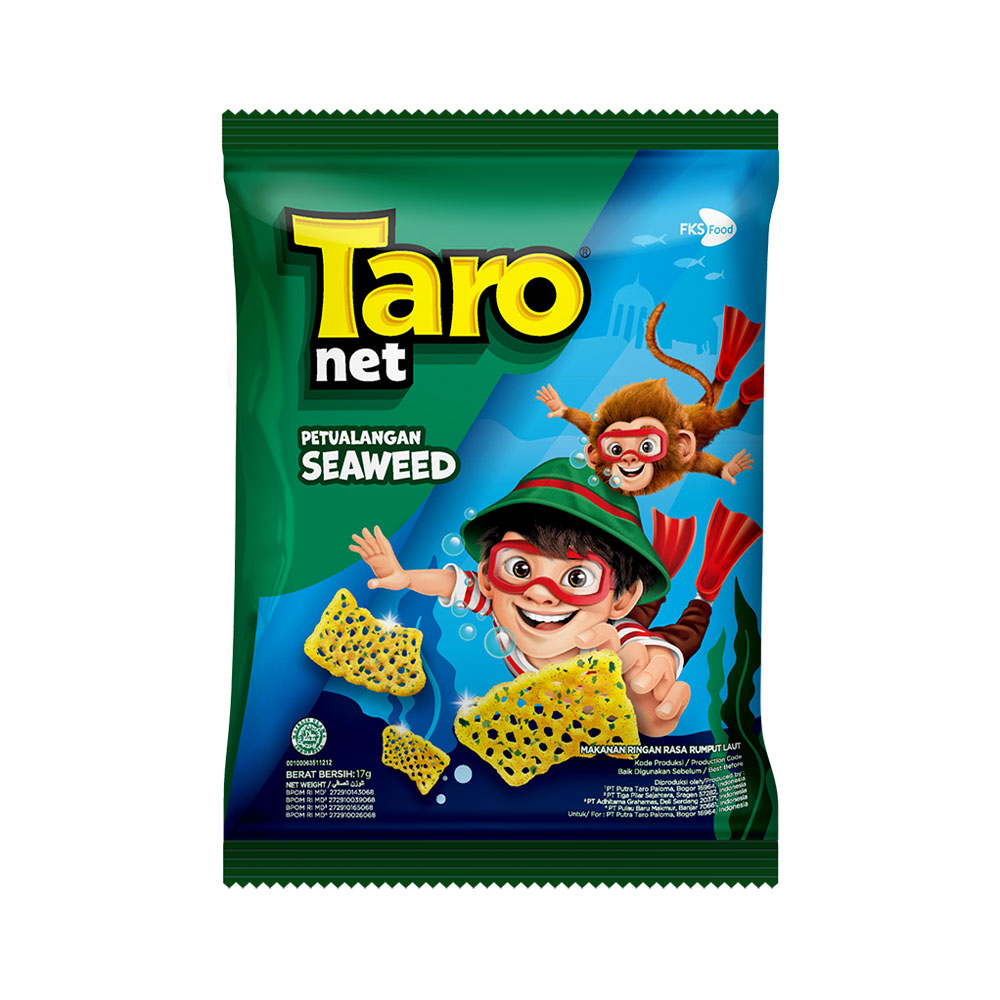 Taro Net Seawed Small Pack 17g/snack/cemilan