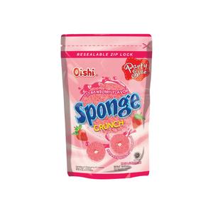 Oishi Sponge Crunch Strawberry 110gr/snack/cemilan