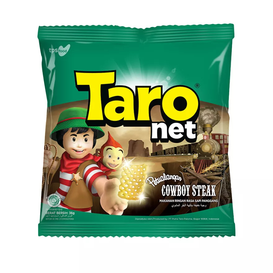Taro Net Cowboy Steak 36g/snack/cemilan