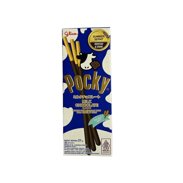 Pocky Milk Chocolate 21g/snack/cemilan