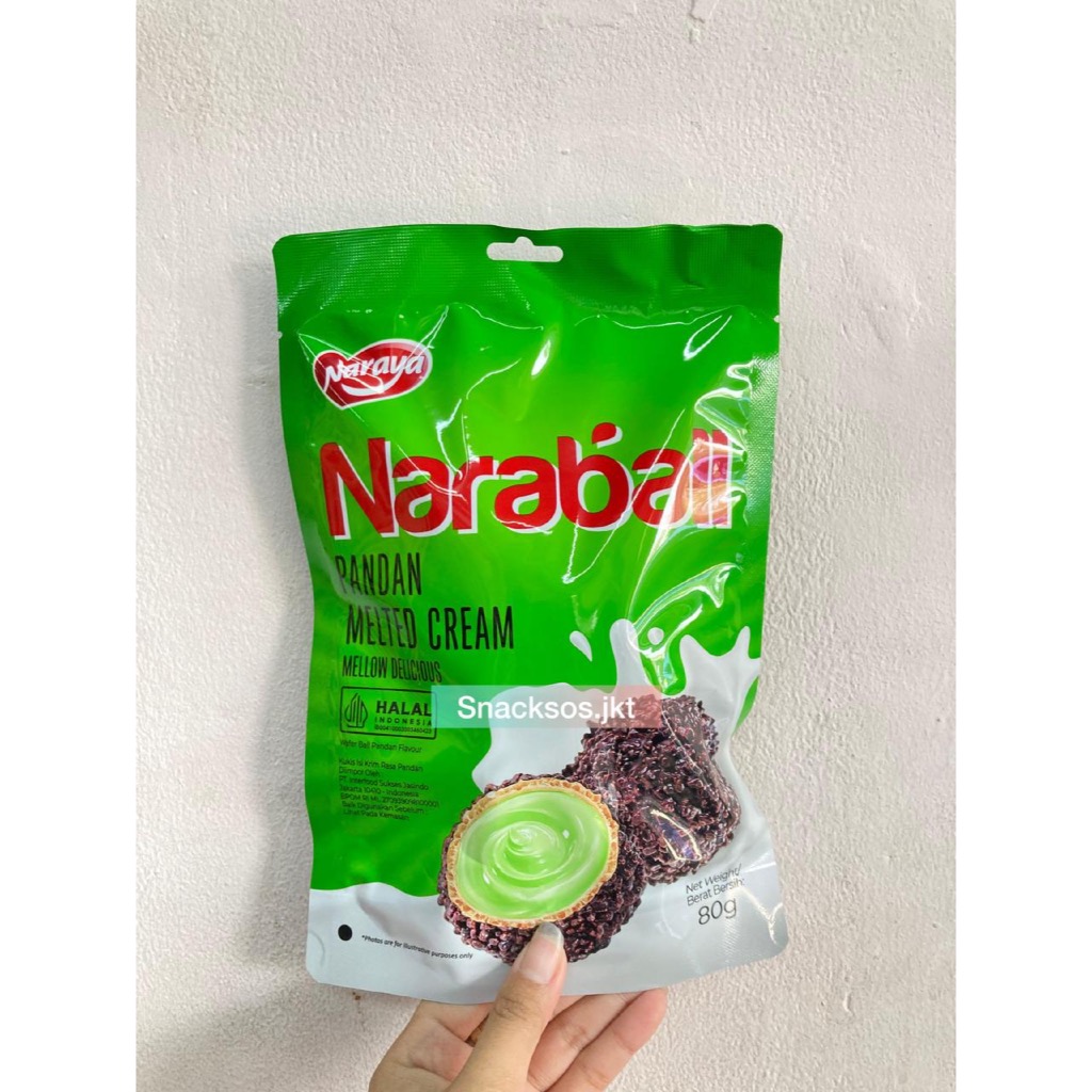 Naraya Naraball Pandan 80g/cemilan/snack