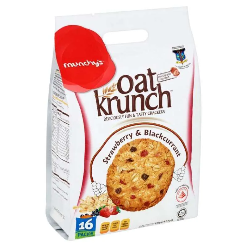 Oat Krunch Str&Blackcurrant 416g/snack/cemilan