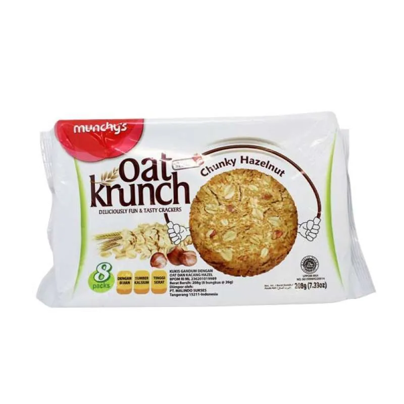 Oat Krunch Chunky hazelnut 208gr/cemilan