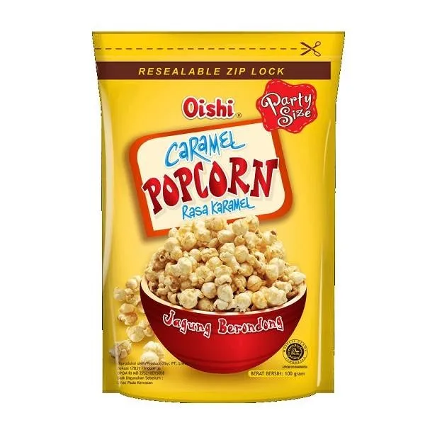 Oishi Popcorn Karamel 100gr/snack/cemilan