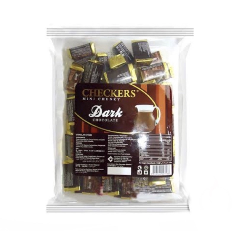 Checkers Mini Chunky Dark 400gr
