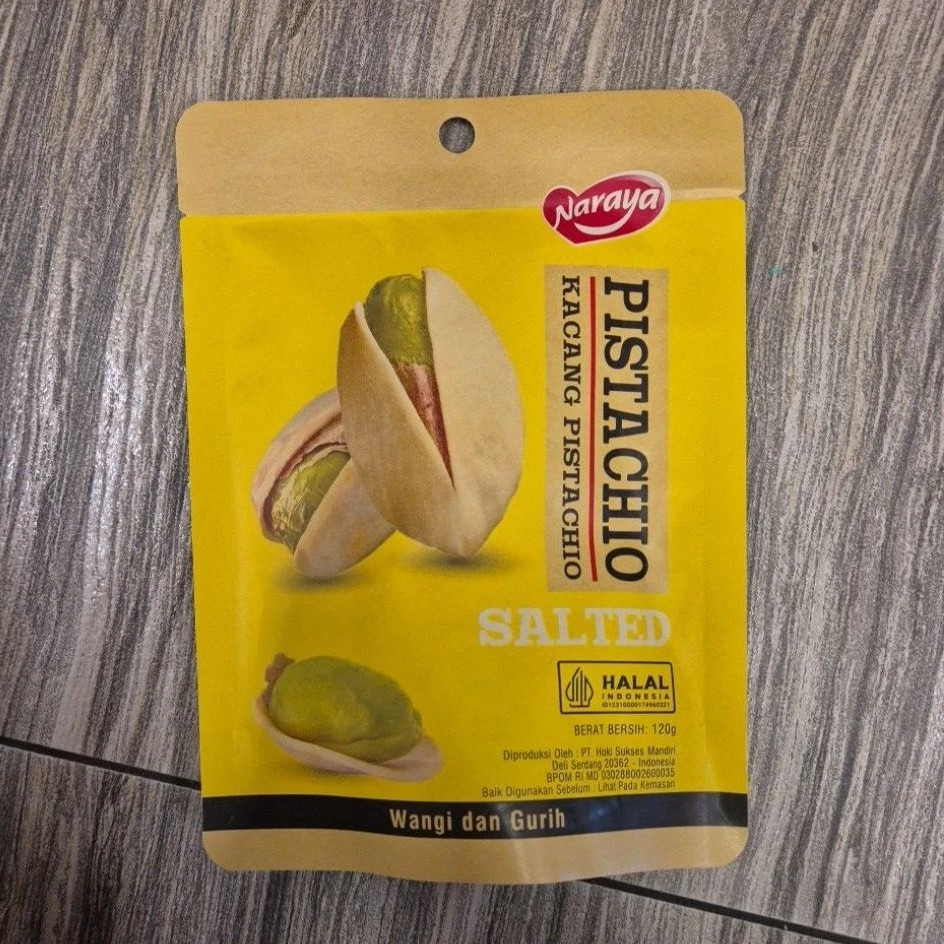 Naraya Pistachio Salted 120g/cemilan