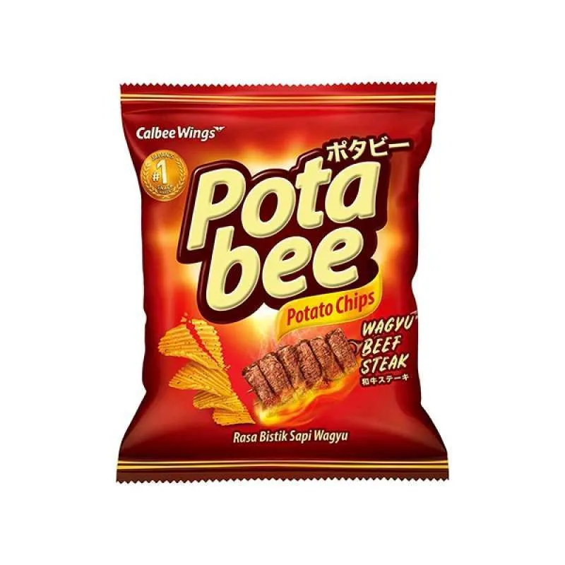 Potabee Wagyu Beef Steak 68gr/snack/cemilan