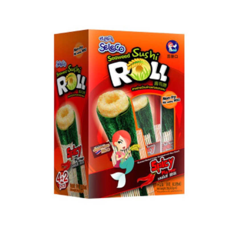 Seleco Sushi Roll Spicy 6.5g/snack/cemilan