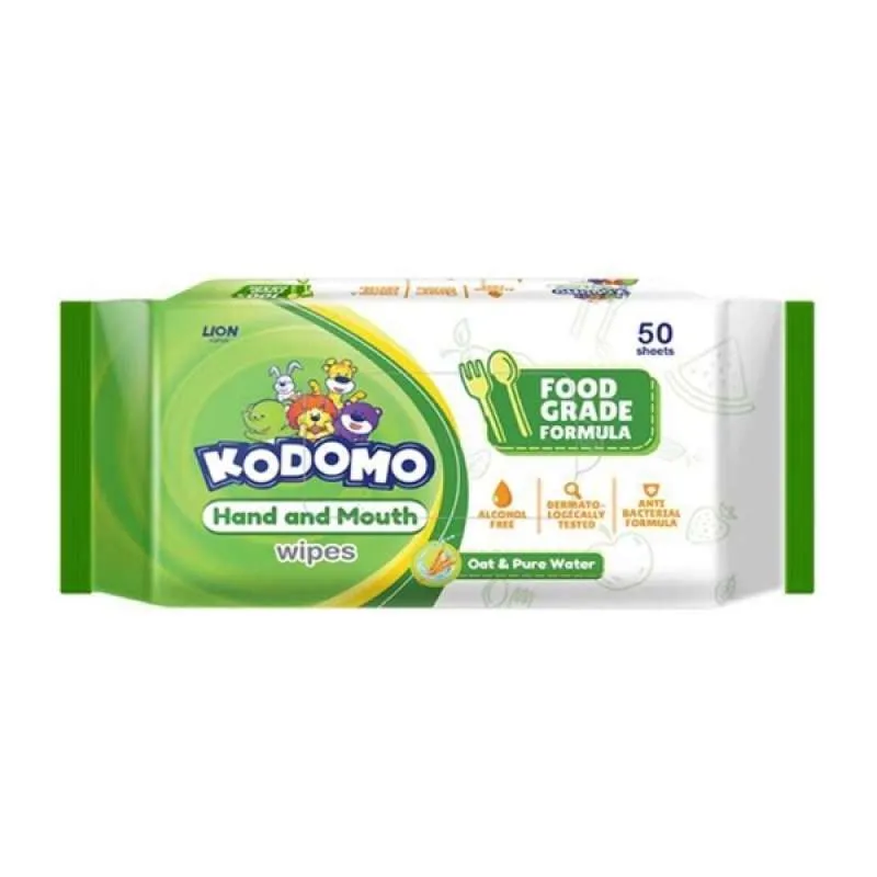 Kodomo Wipes Hand&Mouth 50s/tisu basah